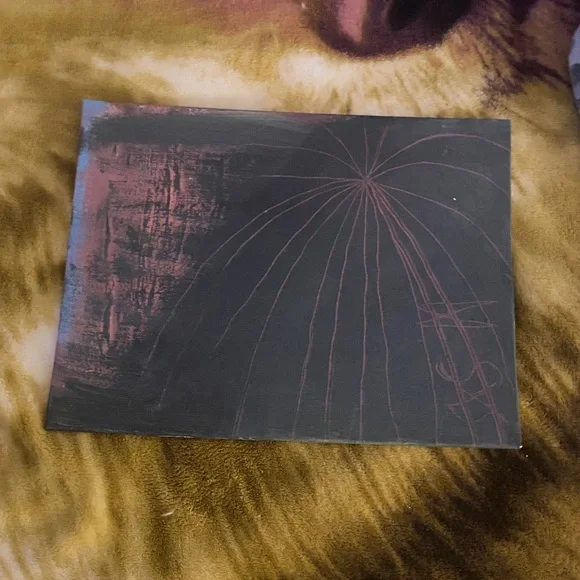 Modern Black and Red Abstract Canvas Art - Picture 1 of 1